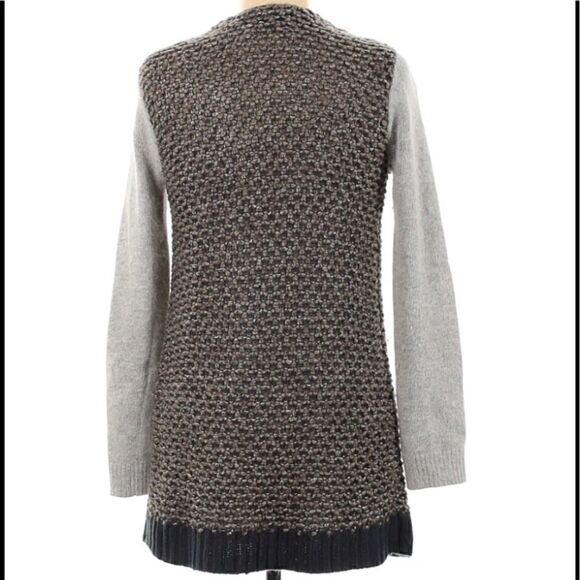 HINGE PEBBLE STITCH ANGORA CARDIGAN M - Picture 3 of 5